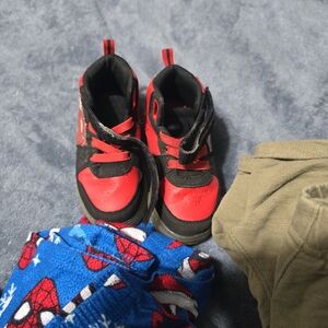 Boys Size 2 Clothing Lot + Light-Up Shoes 7